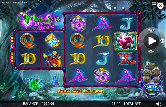 Merlins MoneyBurst Slot