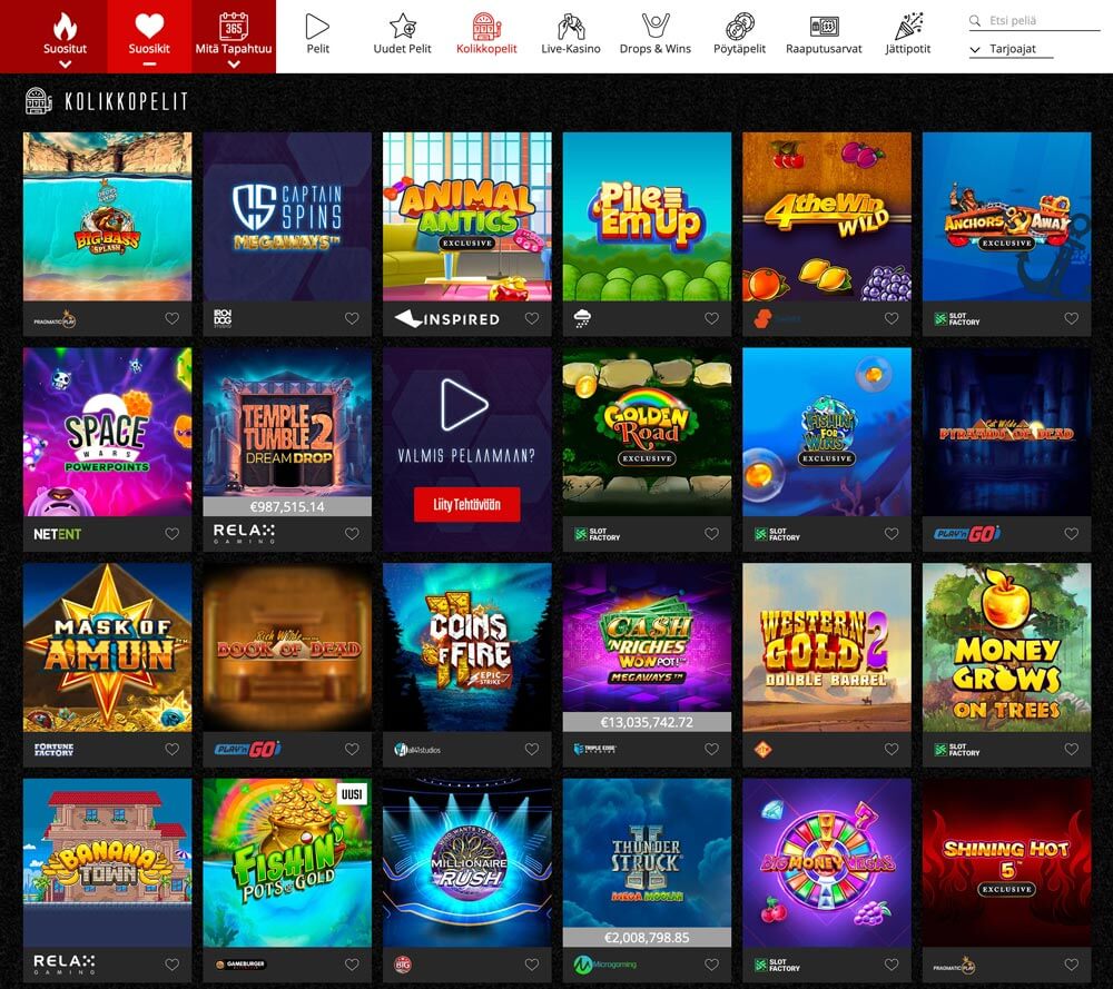 captainspins kolikkopelit