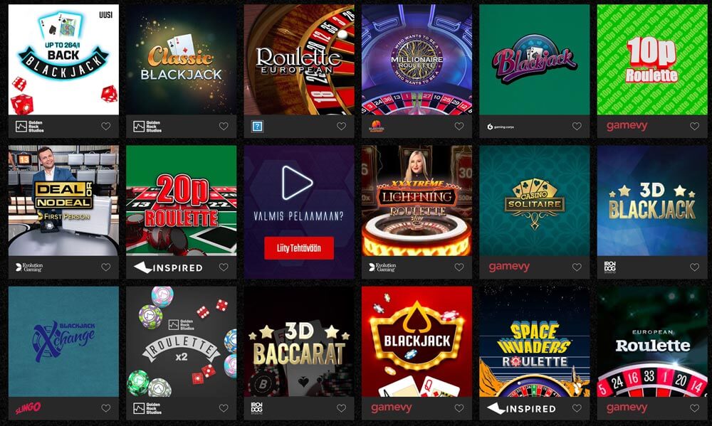 captainspins poytapelit