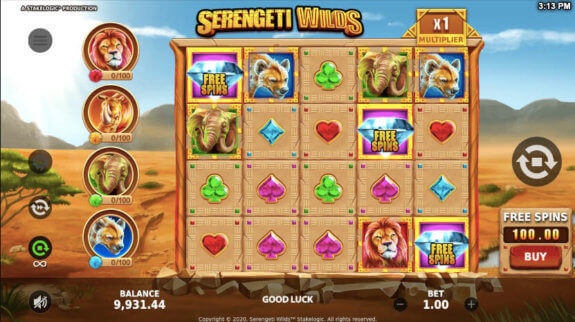 Serengeti WIlds Free Spins e1607353097625